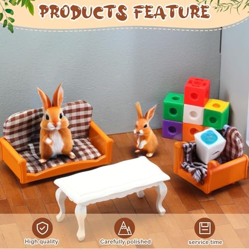 Sintuff 200pcs Miniature Dollhouse Flooring - 1:12 Scale Bamboo Wood Floor Boards for DIY (Pale Brown)