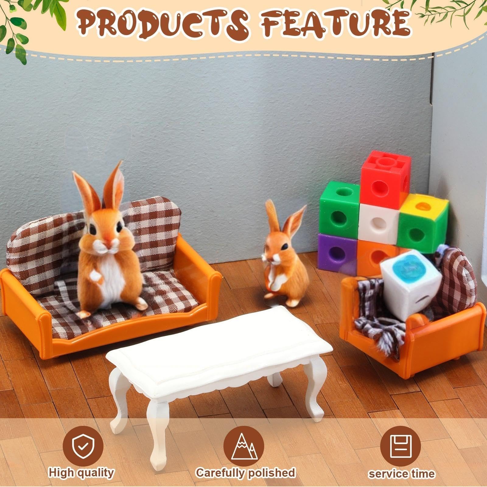 Sintuff 200pcs Miniature Dollhouse Flooring - 1:12 Scale Bamboo Wood Floor Boards for DIY (Pale Brown)