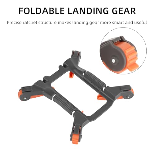 Sinyutia Foldable Landing Gear for DJI Mini 4K / Mini 2 SE / Mini 2 – Gray Spider Legs with 32mm Height Boost