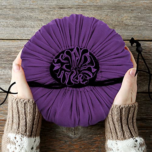 SIQUK Large Dice Bag with 9 Pockets - Holds 300+ Dice, Dark Violet