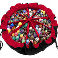 SIQUK Large Dice Bag with 9 Pockets – Holds over 300 Dice, Black & Red