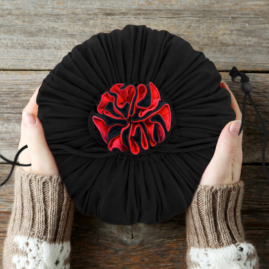 SIQUK Large Dice Bag with 9 Pockets – Holds over 300 Dice, Black & Red