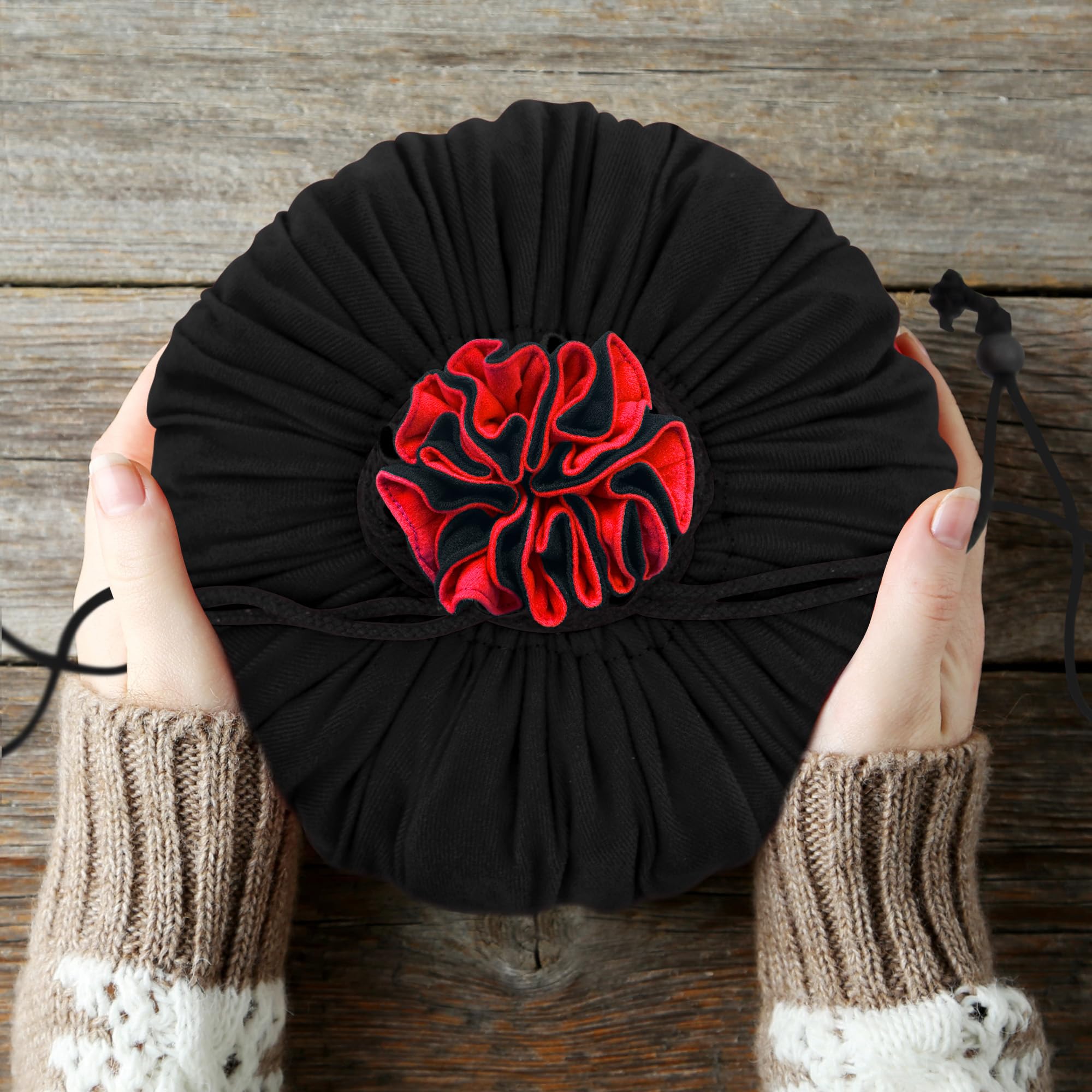 SIQUK Large Dice Bag with 9 Pockets – Holds over 300 Dice, Black & Red