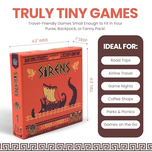 Sirens Greek Mythology Card Drafting Game – Tiny Series, 1-2 Players Ages 12+
