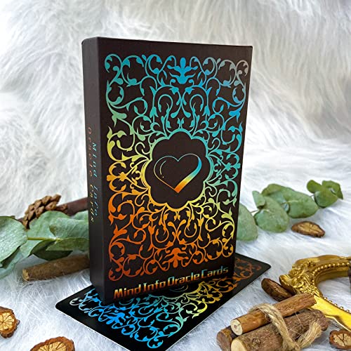 Sishui Mind Info Oracle Cards Deck – 48 Cards for Life & Career Guidance, Beginner-Friendly