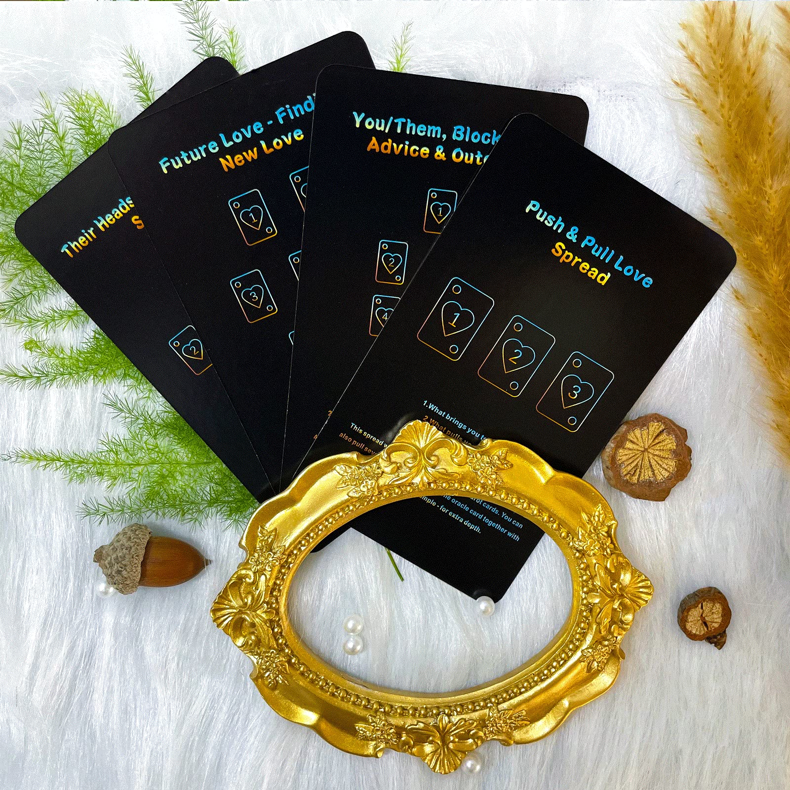 Sishui Mind Info Oracle Cards Deck – 48 Cards for Life & Career Guidance, Beginner-Friendly