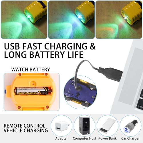 SitertCF Mini Remote Control Car Watch Toy – Blue 2.4GHz Race Car with LED Lights, USB Charging, Wrist Controller for Kids