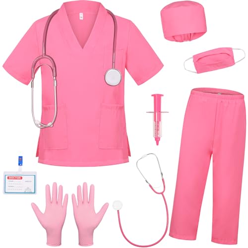 SIZGAROOT Doctor Costume for Kids with Lab Coat – Halloween Dress-Up