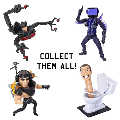 SKIBIDI Toilet Deluxe Figure - Series 2, 6" Collectible Action Figure with 22 Points of Articulation