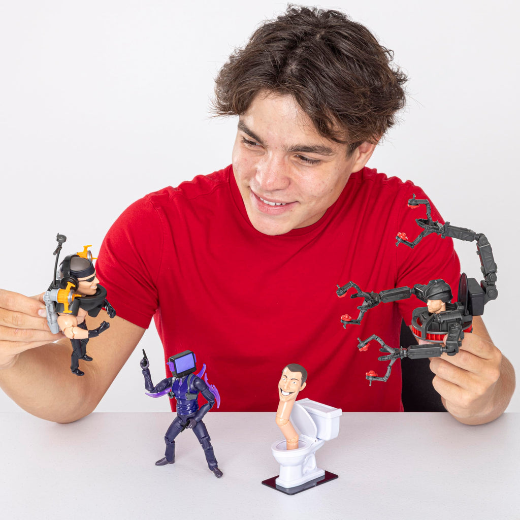 SKIBIDI Toilet Deluxe Figure - Series 2, 6" Collectible Action Figure with 22 Points of Articulation