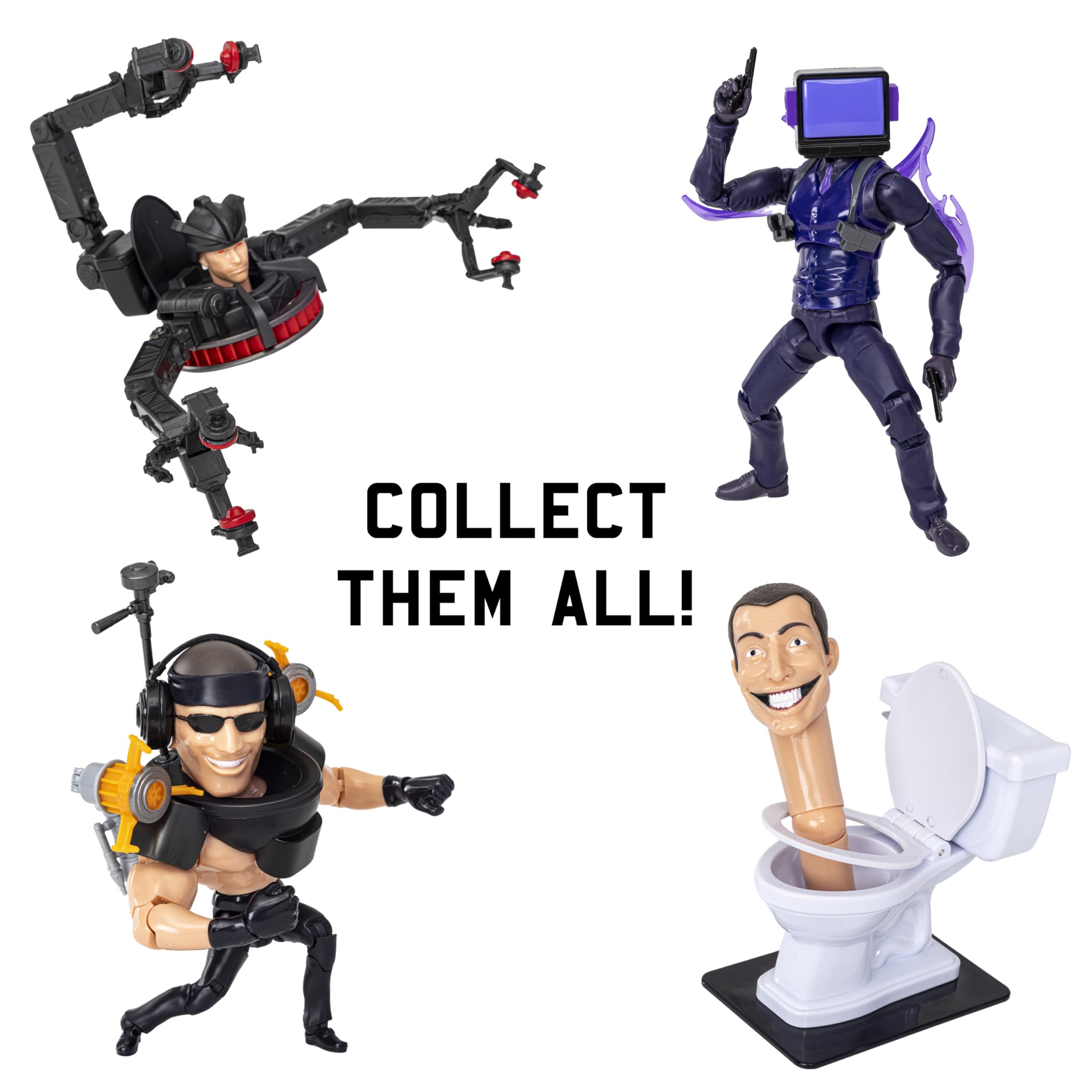 SKIBIDI Toilet Deluxe Figure - Series 2, 6" Collectible Action Figure with 22 Points of Articulation