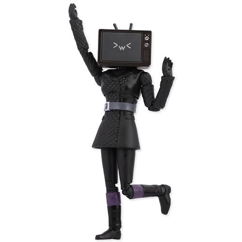 SKIBIDI Toilet Deluxe TV Woman Figure 6 Inch – Official Collectible with 22 Points of Articulation