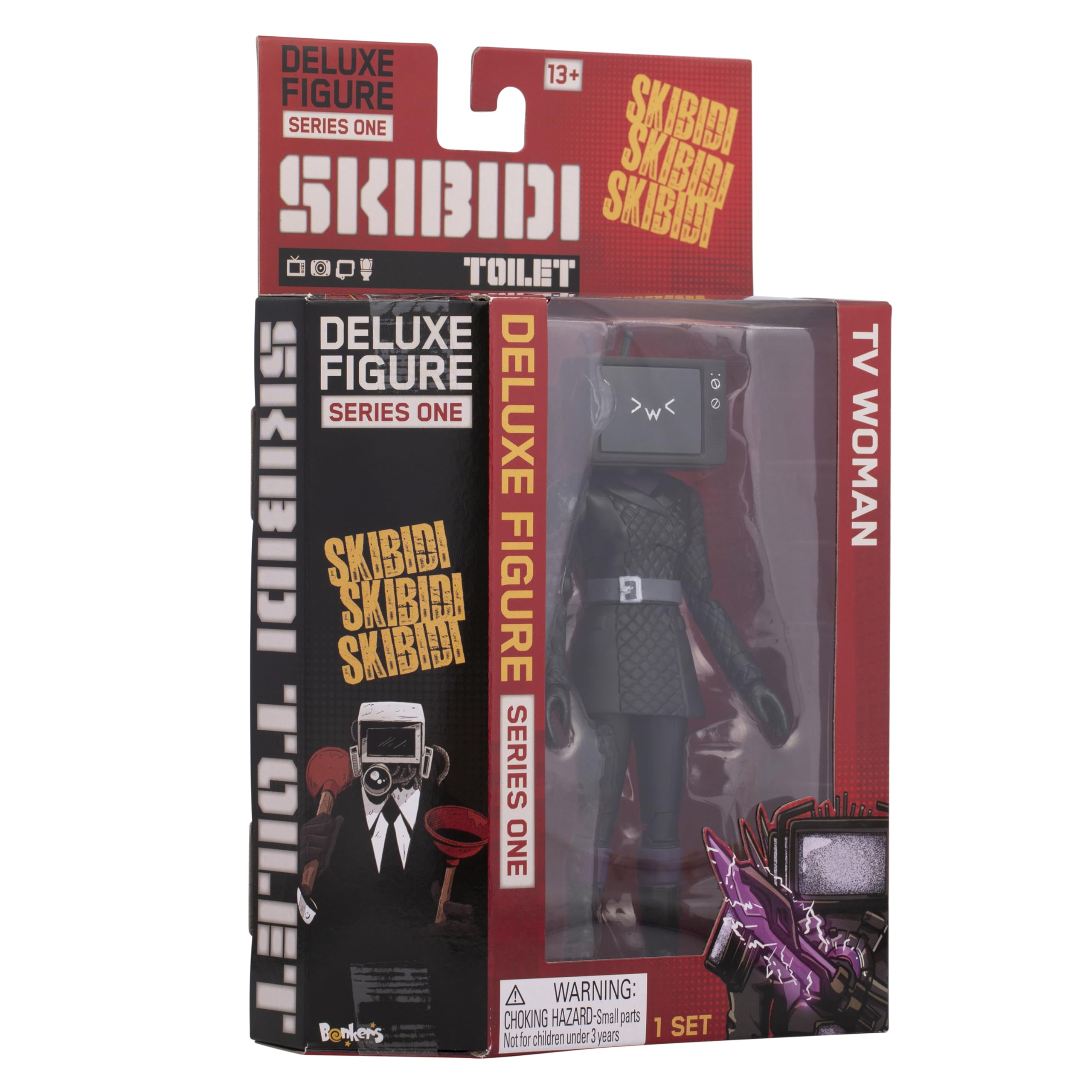 SKIBIDI Toilet Deluxe TV Woman Figure 6 Inch – Official Collectible with 22 Points of Articulation