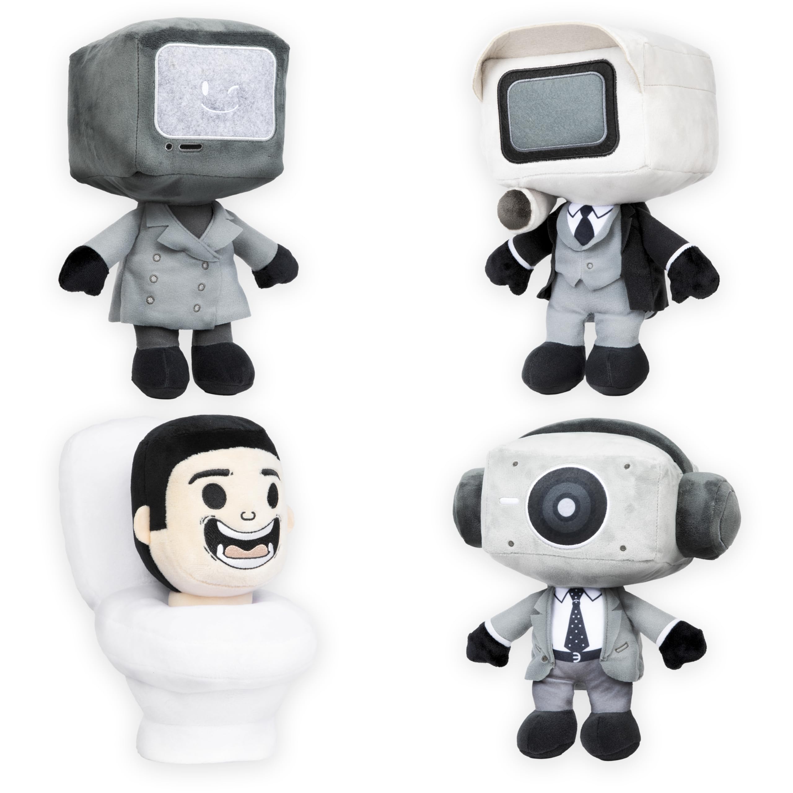 Skibidi Toilet Mystery Plush – 11-Inch Blind Box, 4 Characters to Collect (Officially Licensed)