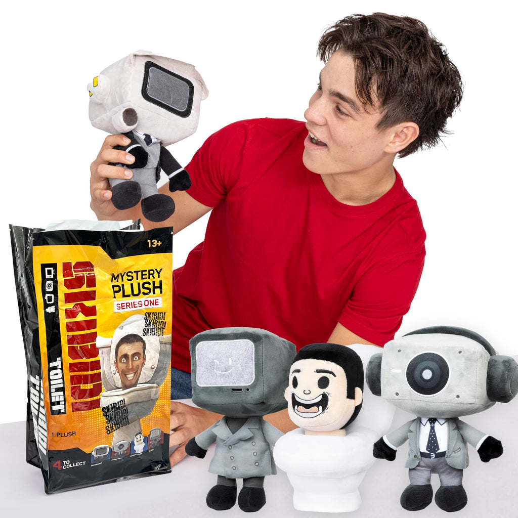 Skibidi Toilet Mystery Plush – 11-Inch Blind Box, 4 Characters to Collect (Officially Licensed)