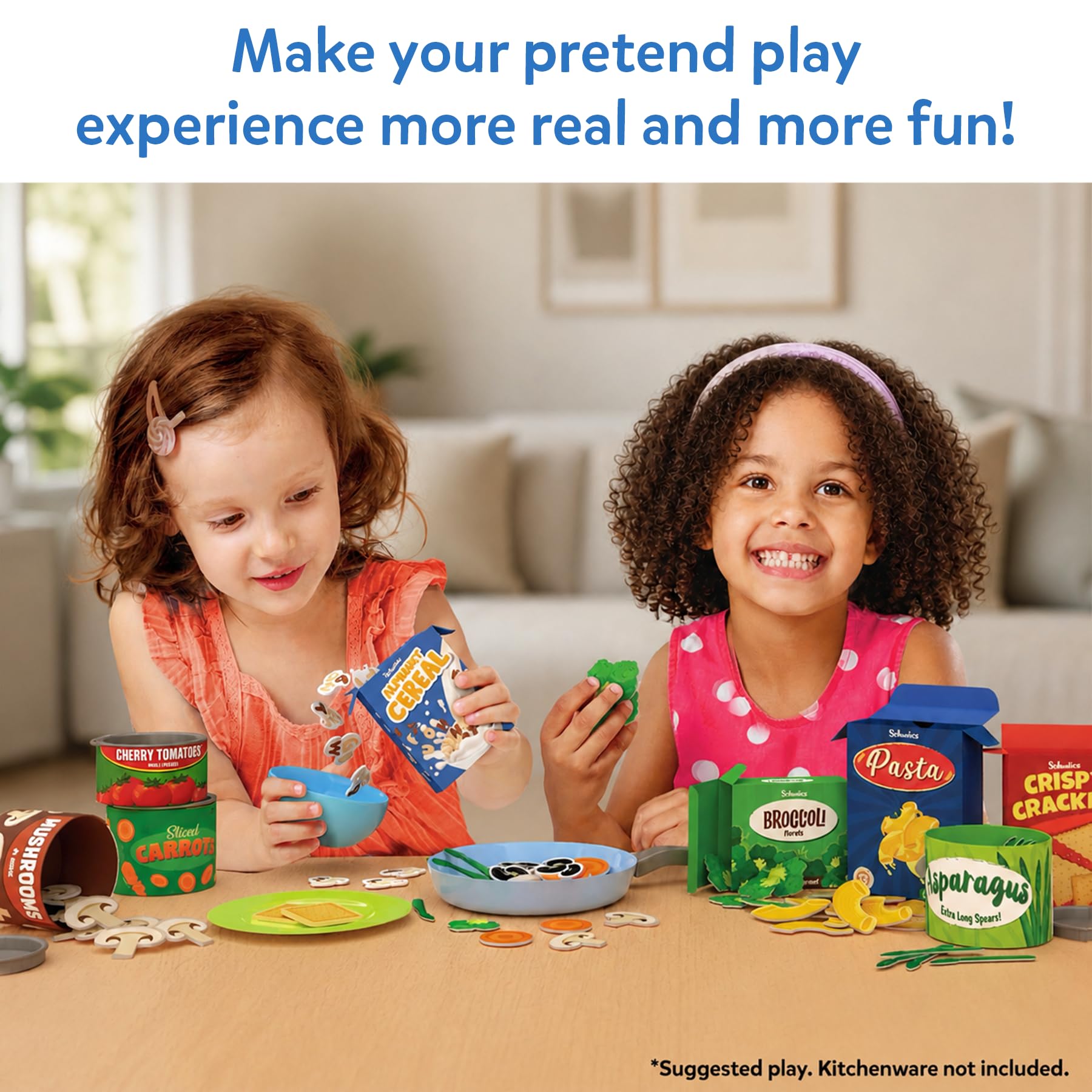 Skillmatics Grocery Set with 100+ Pieces of Realistic Pretend Play Food for Kids Ages 3-7
