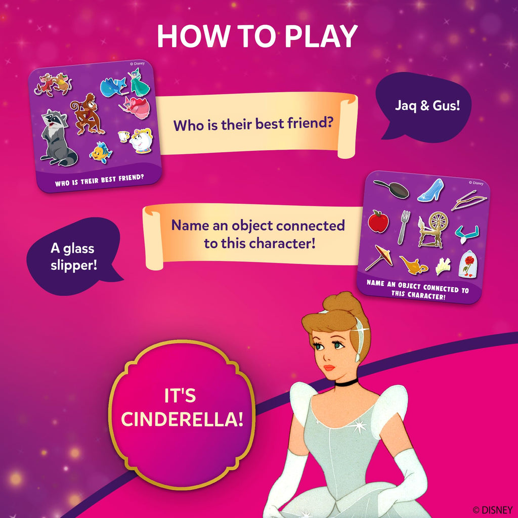 Skillmatics Guess in 10 Junior: Disney Princess Card Game - Fun Guessing Game for Kids Ages 3-6