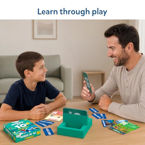 Skillmatics Guess in 10 Sports Card Game – Fun Trivia for Families, 50 Cards, 2-6 Players, Ages 6+