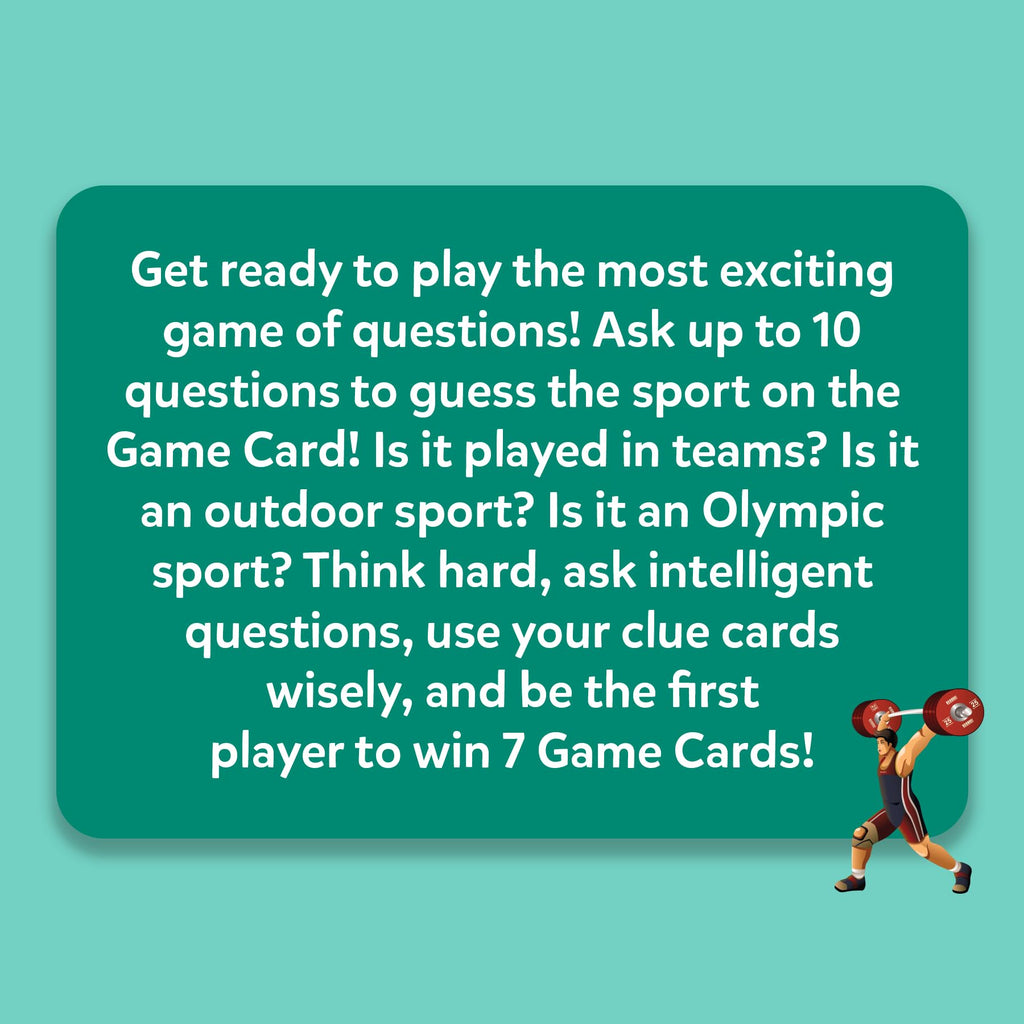 Skillmatics Guess in 10 Sports Card Game – Fun Trivia for Families, 50 Cards, 2-6 Players, Ages 6+