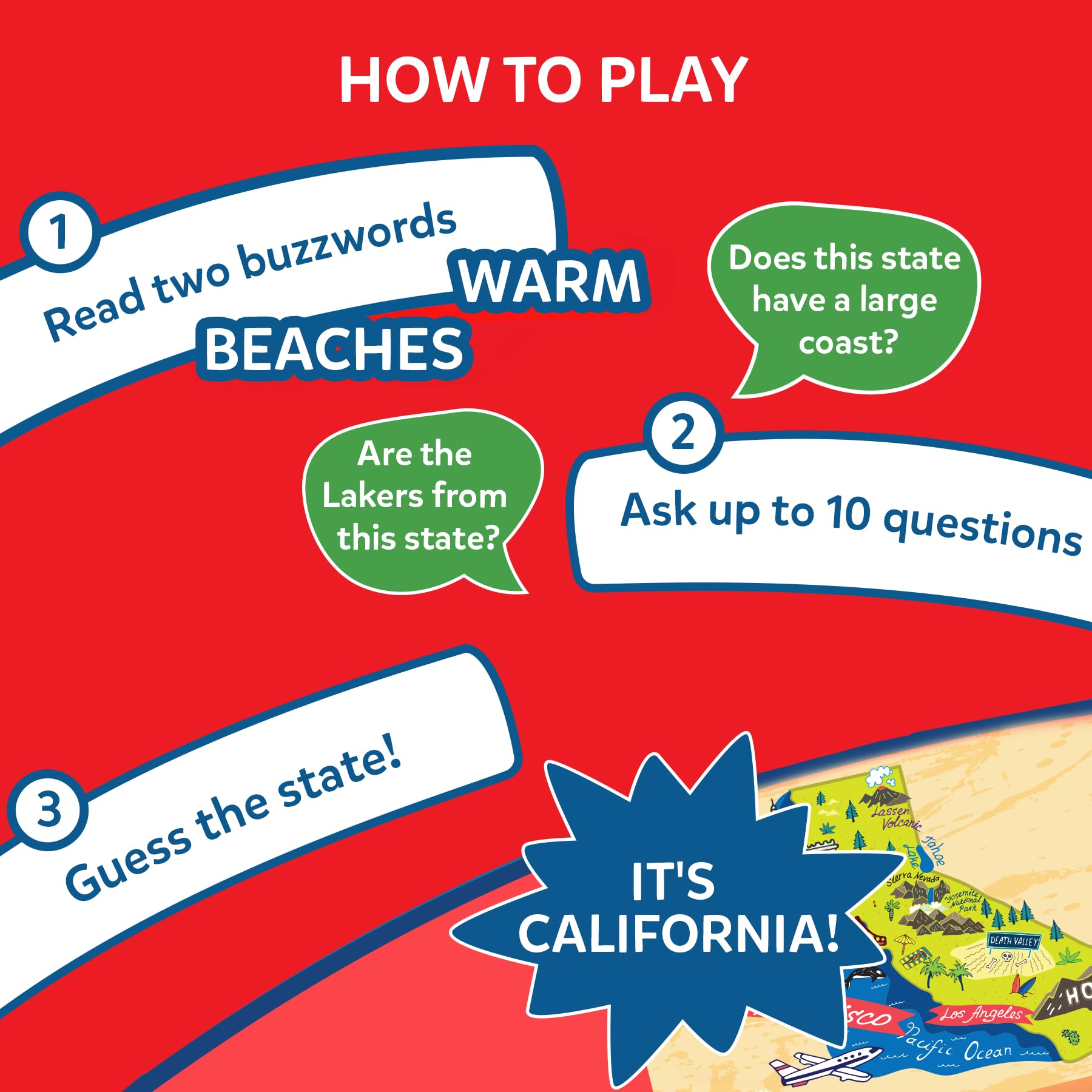 Skillmatics Guess in 10 States of America – Educational Card Game for Ages 8+