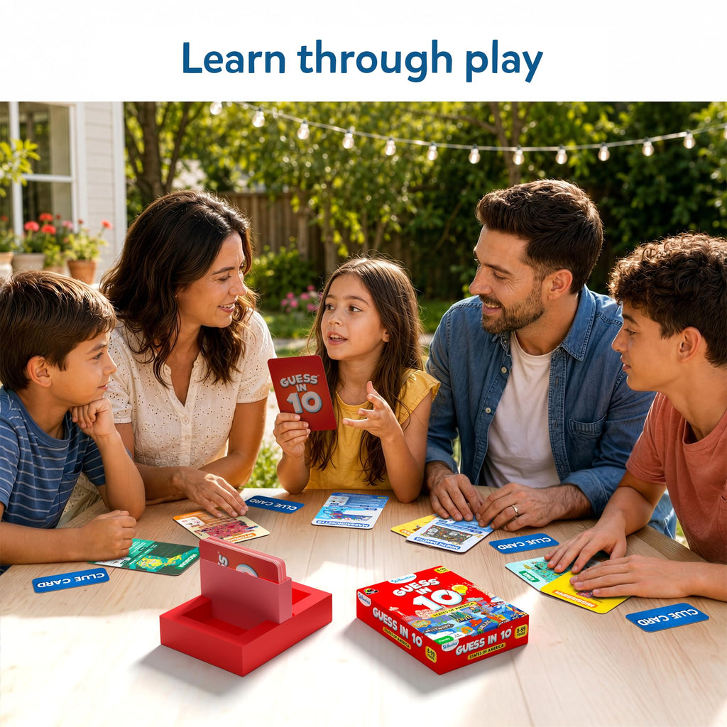Skillmatics Guess in 10 States of America – Educational Card Game for Ages 8+