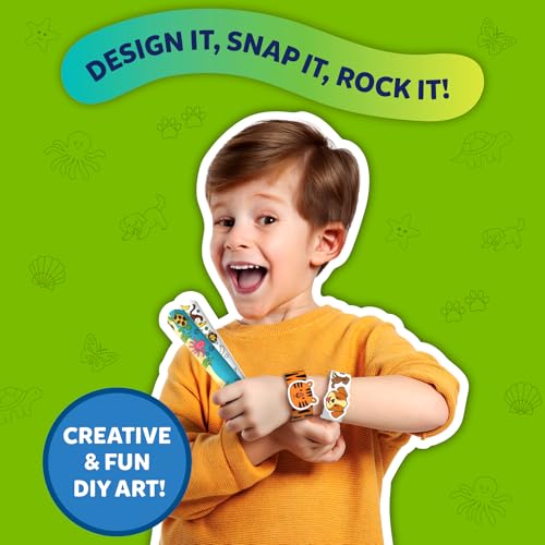 Skillmatics Snap Bandz – DIY Animal Jewelry Craft Kit for Kids Ages 4-10