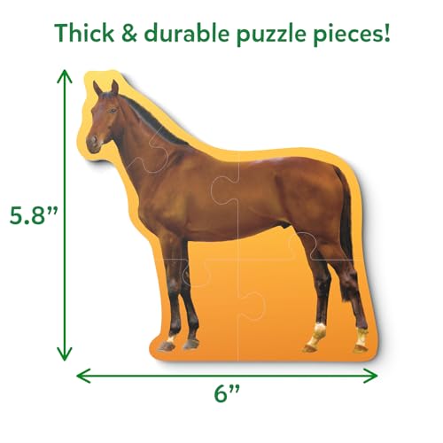 Skillmatics Step by Step Puzzles: 40 Piece Farm Animal Jigsaw for Kids Ages 3-5