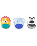 Skip Hop 3-Piece Baby Egg Shaker Set – Jungle Animals Zebra, Elephant, Lion