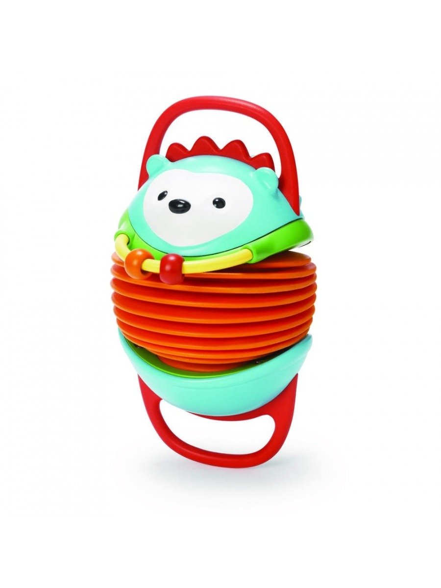 Skip Hop Accordian Baby Musical Toy - Hedgehog with Easy-Grip Handles and Teething Details