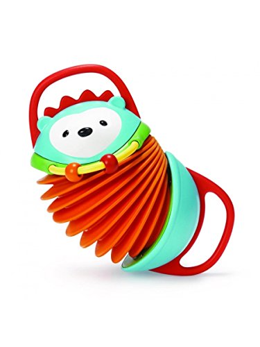 Skip Hop Accordian Baby Musical Toy - Hedgehog with Easy-Grip Handles and Teething Details