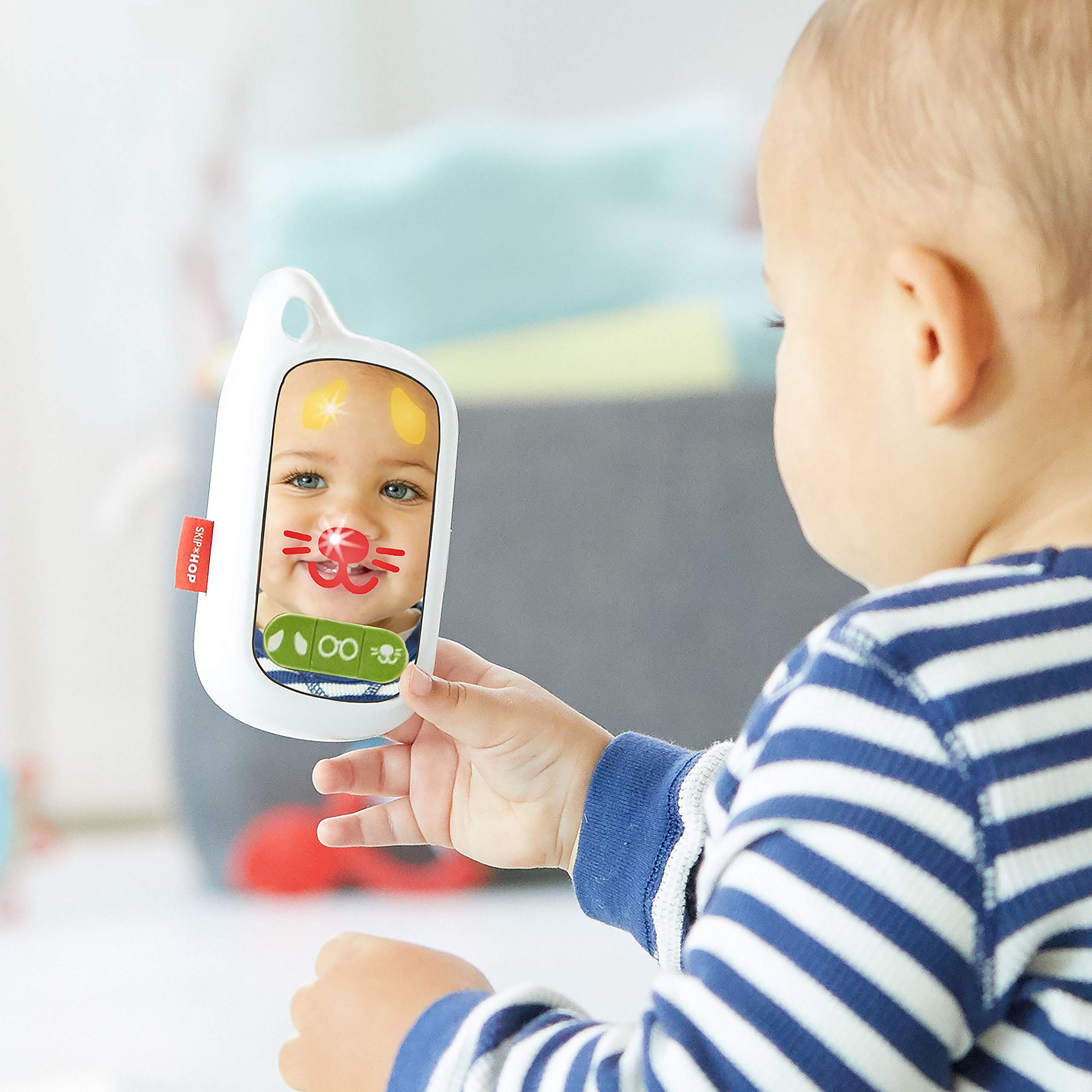 Skip Hop Baby Phone Toy - Explore & More Cell Phone with Selfie Mirror and Light-Up Filters