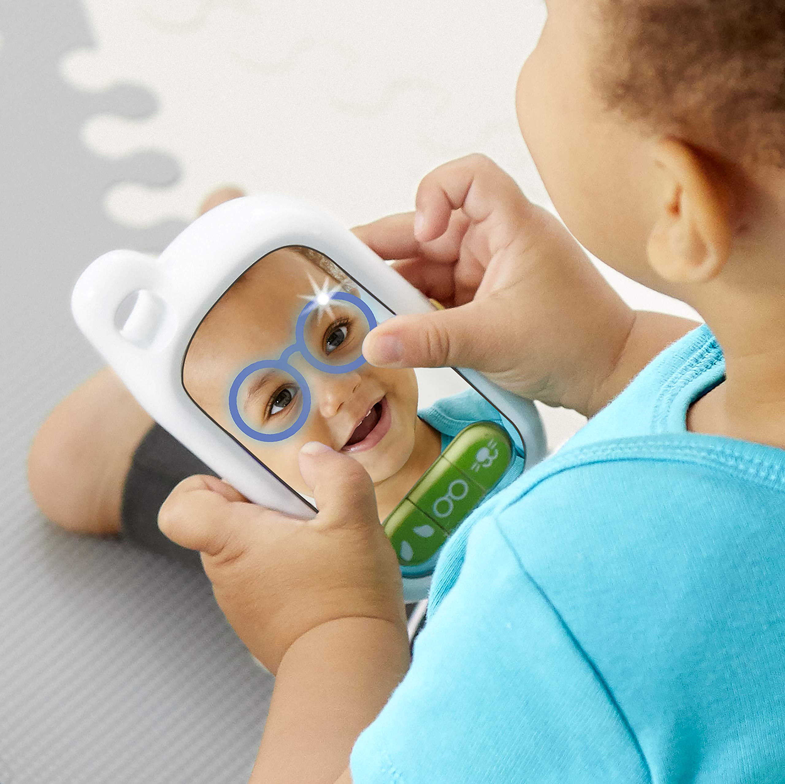 Skip Hop Baby Phone Toy - Explore & More Cell Phone with Selfie Mirror and Light-Up Filters