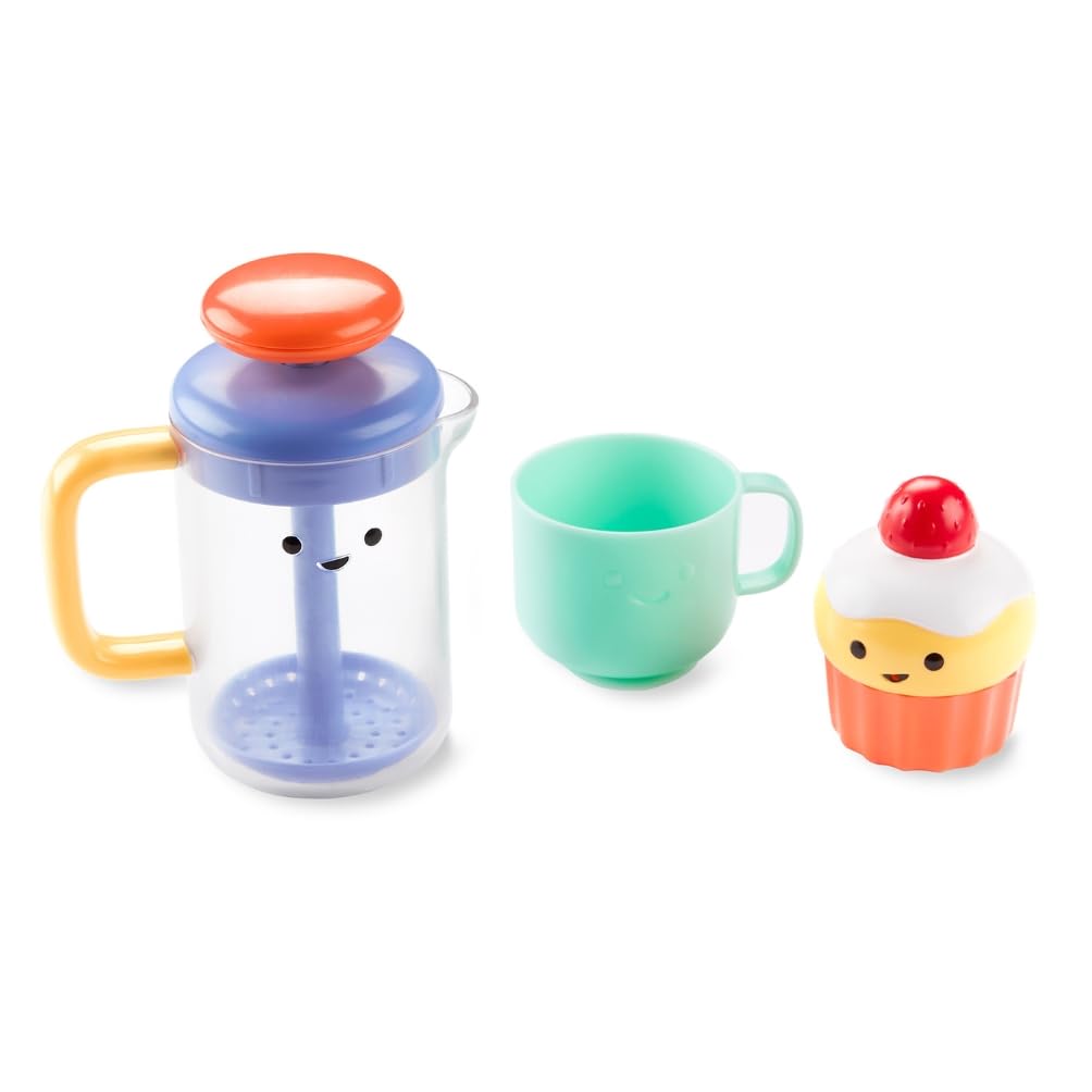 Skip Hop Café Bubble & Foam Bath Toy Set – Bubble Foamer, Squirtie & Cup for Toddlers 12m+