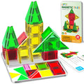 SKTMYY Mini Magnetic Tiles - 22-Piece Travel Set with Metal Box for Kids Ages 3+ | Creative STEM Building Toy
