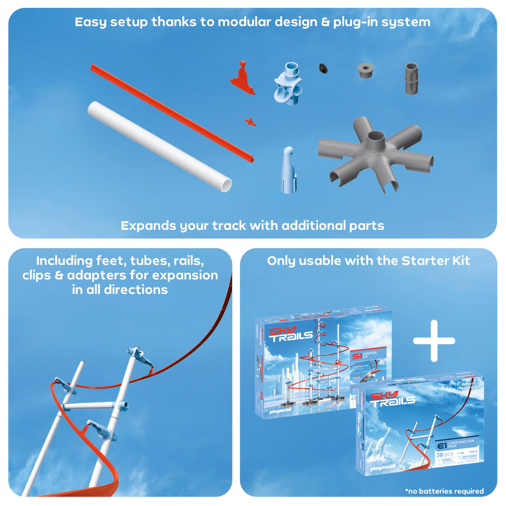 Sky Trails Construction Accessory Pack – Expand Your Racing Track with More Connectors