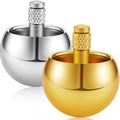Skylety 2-Piece Metal Spinning Top Set – Gold & Silver Flip-Over Gyroscopes for Stress Relief and Fun