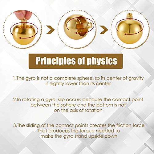 Skylety 2-Piece Metal Spinning Top Set – Gold & Silver Flip-Over Gyroscopes for Stress Relief and Fun