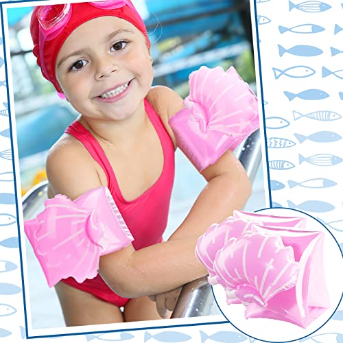 Skylety 8-Piece Inflatable Swim Arm Floaties for Toddlers – Colorful Cartoon Arm Bands