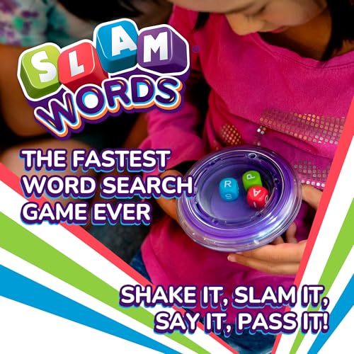 Slam Words Quick Word Game – Travel-Friendly Dice Game for Families and Parties