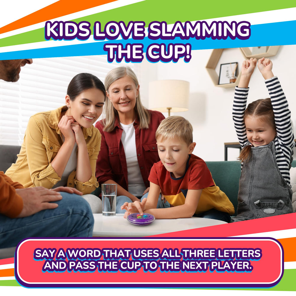 Slam Words Quick Word Game – Travel-Friendly Dice Game for Families and Parties