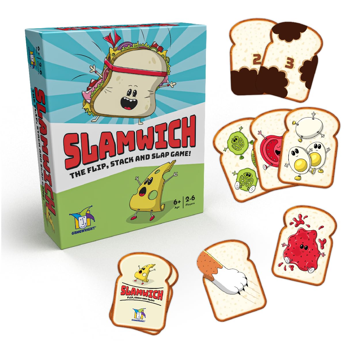 Slamwich Card Game – Fast Flipping Fun for Ages 6+ – Gamewright
