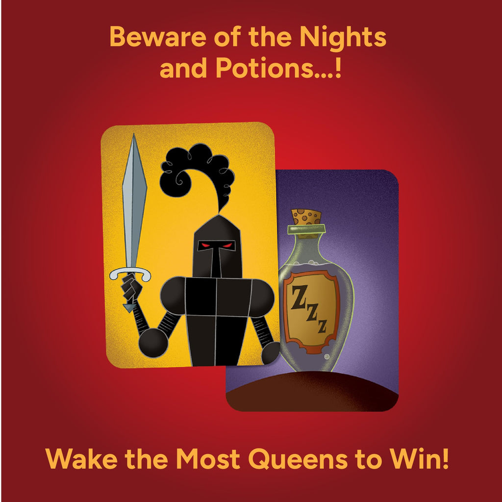 Sleeping Queens Card Game – Fast Family Strategy Game for Ages 8+ (2-5 Players)