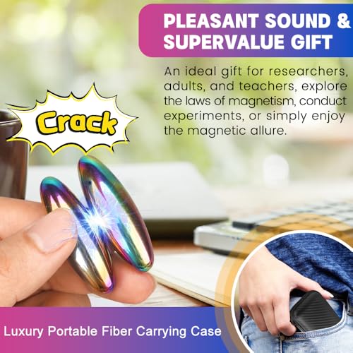 Slime Putty Set with Magnetic Ferrite Stones and Oval Magnets - Fidget Toy for Adults
