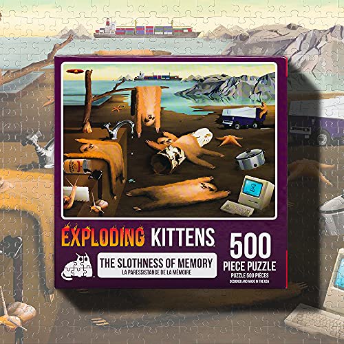 Slothness of Memory Jigsaw Puzzle, 500 Pieces – Exploding Kittens