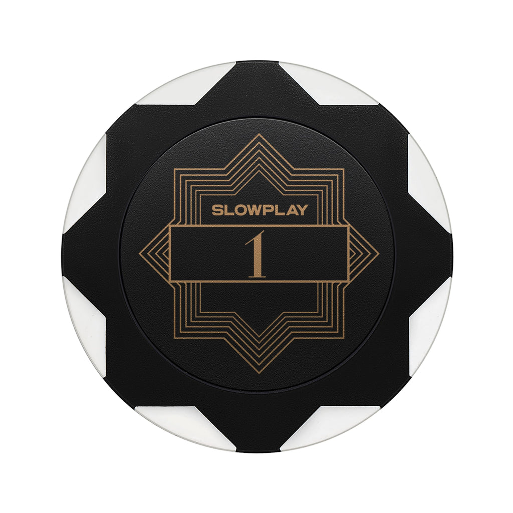 SLOWPLAY Nash Clay Poker Chips - 14g Heavyweight, 40mm, Pack of 50 ($1 Denomination)