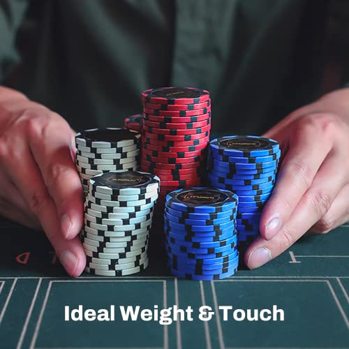 SLOWPLAY Nash Clay Poker Chips – 14g Heavyweight Composite, 40mm, Pack of 50 in Green (No Denomination)