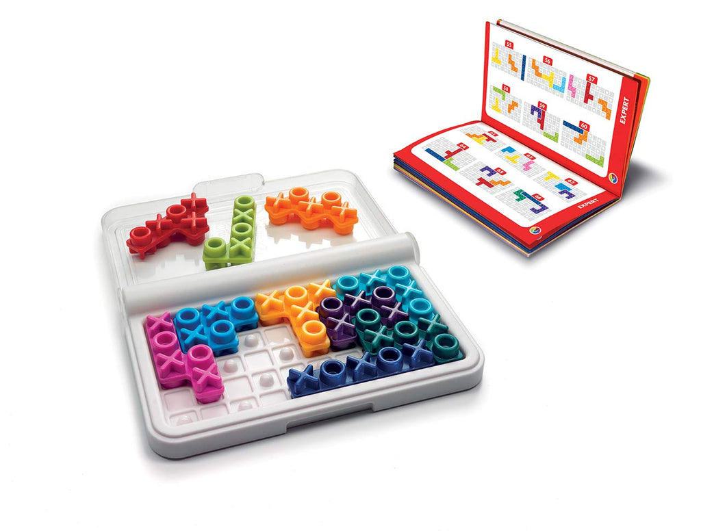SmartGames IQ XOXO – 120 Logic Challenges in a Compact Travel Case for Kids and Adults