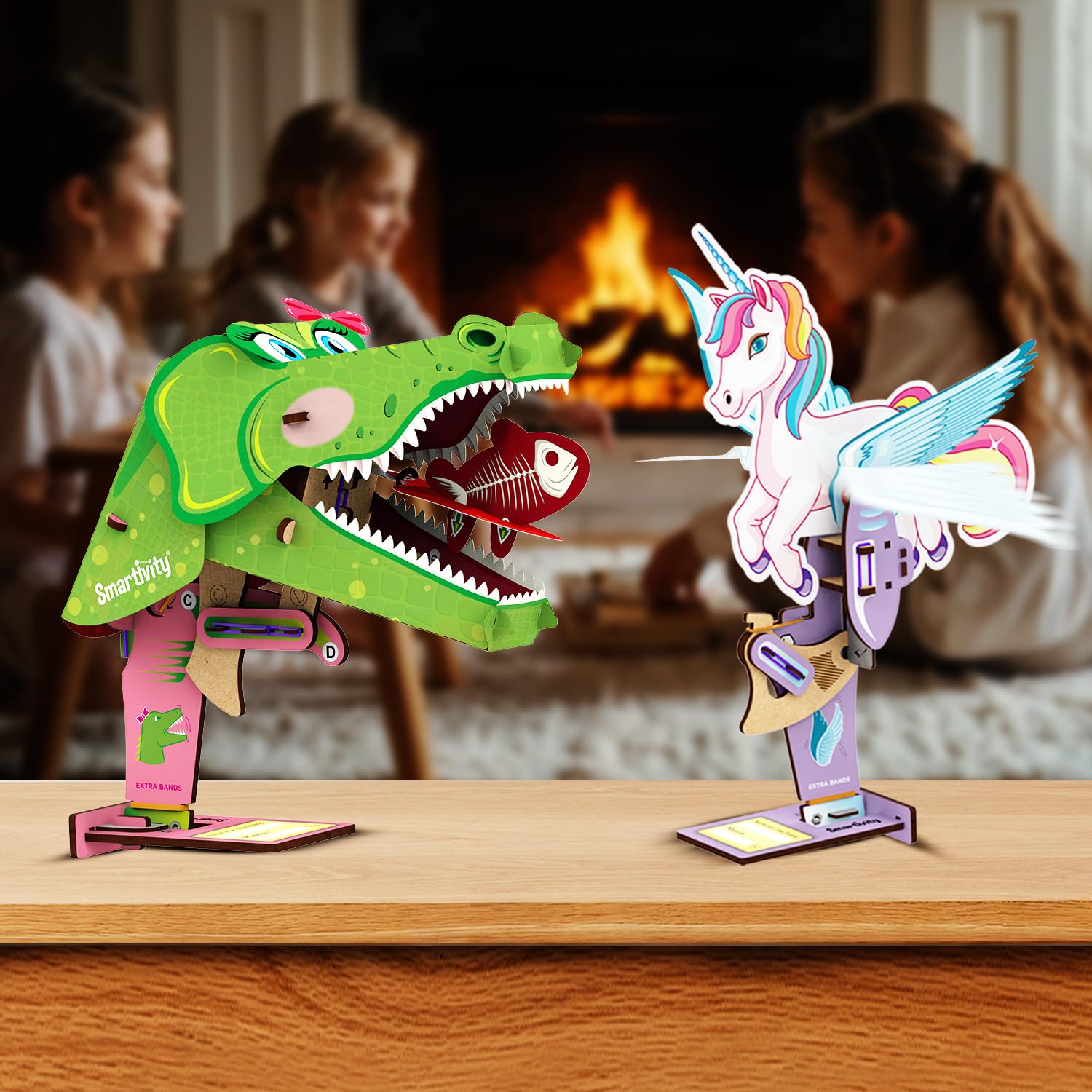 Smartivity Mech Miracles DIY Kit – Build Unicorn & Crocodile, STEM Toy for Ages 6-14