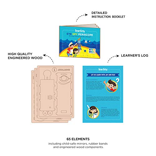 Smartivity Periscope 3D Wooden Model STEM Building Set for Kids 6+