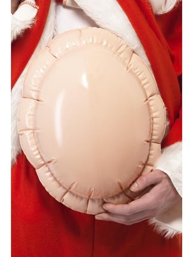 Smiffys Santa Big Belly Inflatable – 90cm Beige Costume Accessory
